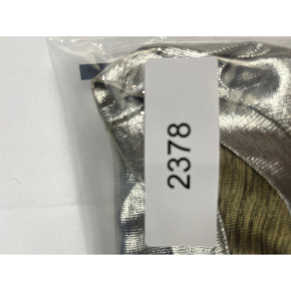 Bar III Metallic Silver Tunic Top PXL Short Sleeve Crew Neck Shiny Shimmer‎ - Picture 7 of 8